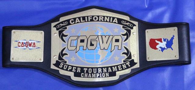 CAGWA California Super Tournament champion belt